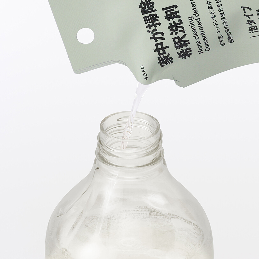 無印良品、暮らしと環境に寄り添う｜ “薄めて使う洗剤”を発売イメージ画像